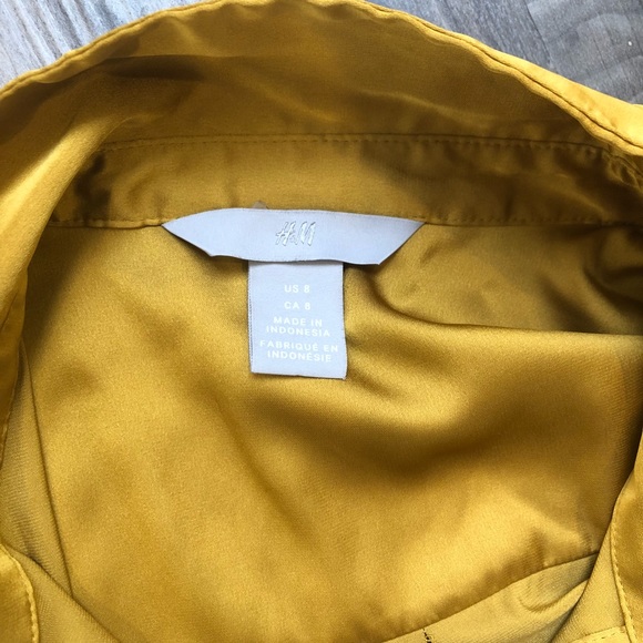 H&M || long sleeve silk shirt - Picture 4 of 4